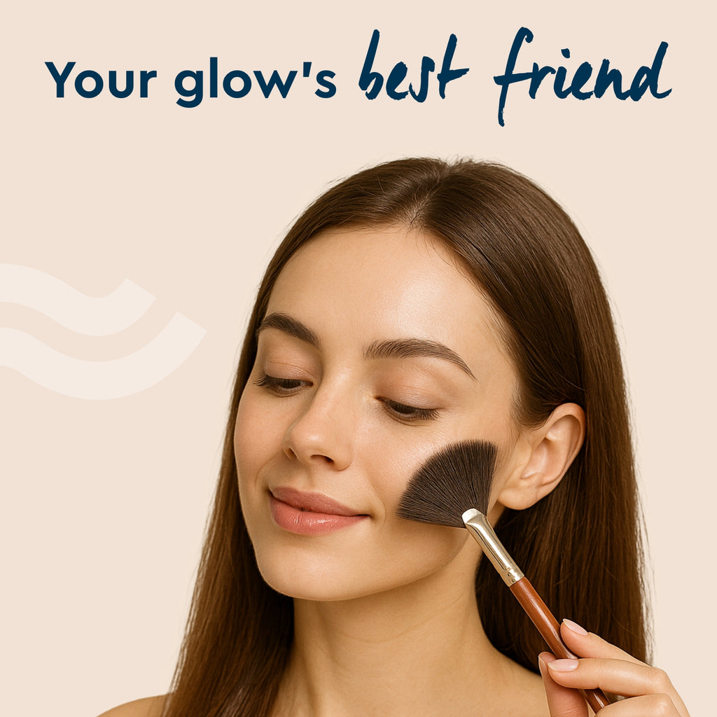 GUBB MAKE UP BRUSH FAN BRUSH