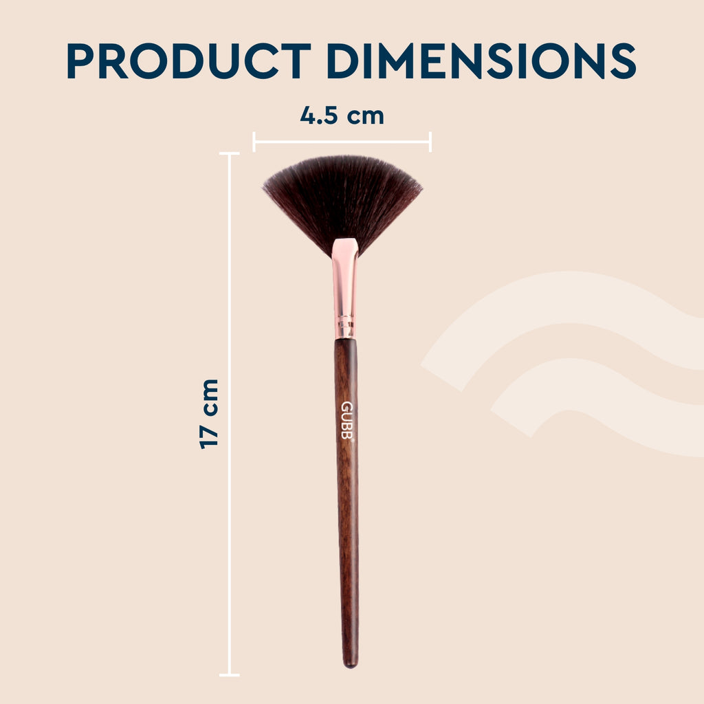 GUBB MAKE UP BRUSH FAN BRUSH