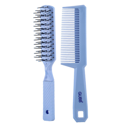 GUBB STYLING COMBO 1N VENT HAIR COMB + 1N HAIR BRUSH (SANTORINI HUES) GB-LH-036