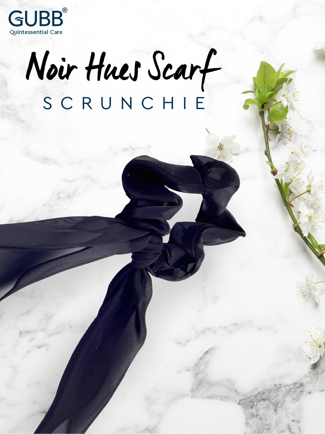Noir Hues Scarf Scrunchie