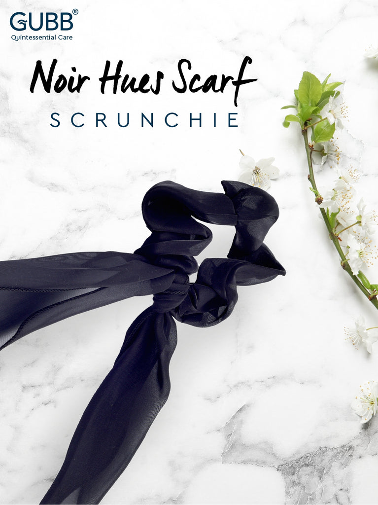 Noir Hues Scarf Scrunchie