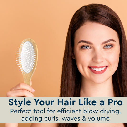 Wooden Hues Oval Hair Brush