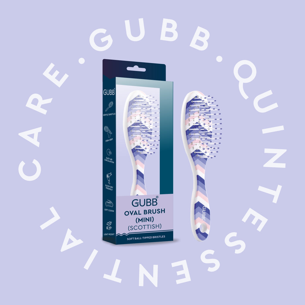 Scottish Oval Cushion Mini Hair Brush