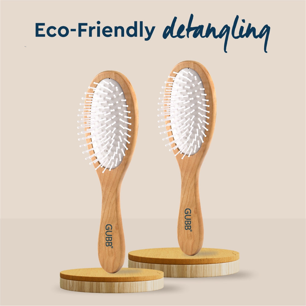 Wooden Hues Oval Hair Brush Broad