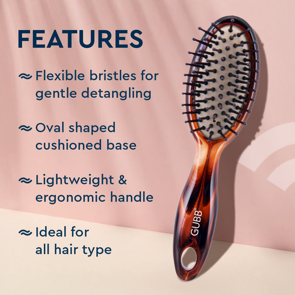 GUBB OVAL CUSHIONED BRUSH (SMALL)