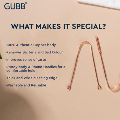 GUBB COPPER TONGUE CLEANER PACK OF 2