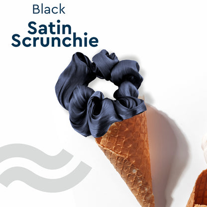 GUBB Satin Scrunchie (Black)