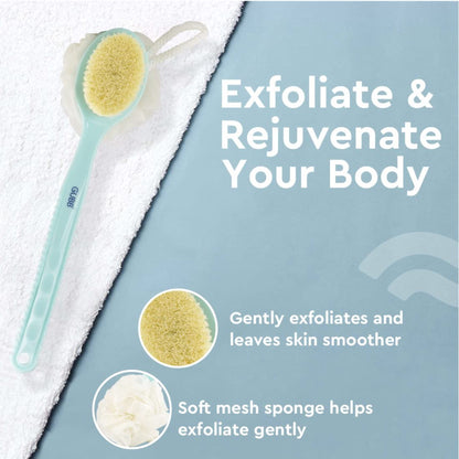 GUBB 2 IN 1 BATH BRUSH WITH LONG HANDLE