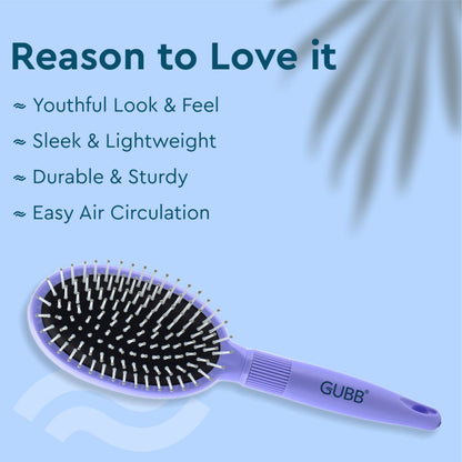 GUBB OVAL HAIR BRUSH (FRENCH HUES) GB-LH-005
