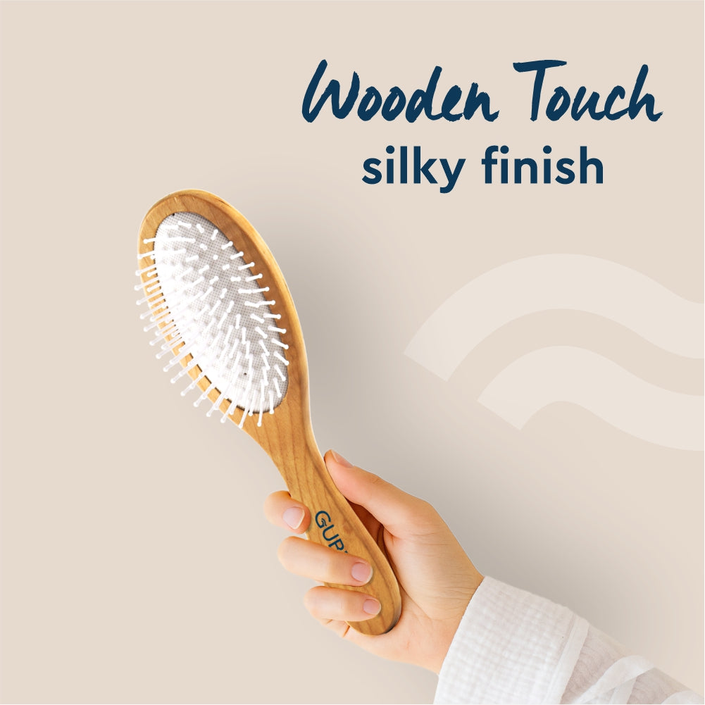 Wooden Hues Oval Hair Brush Broad