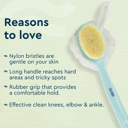 GUBB 2 IN 1 BATH BRUSH WITH LONG HANDLE