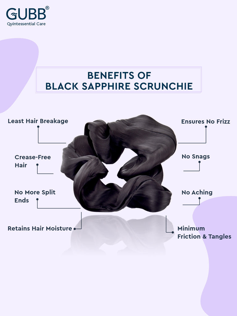 Black Sapphire Scrunchie