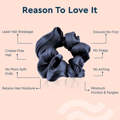 GUBB Satin Scrunchie (Black)