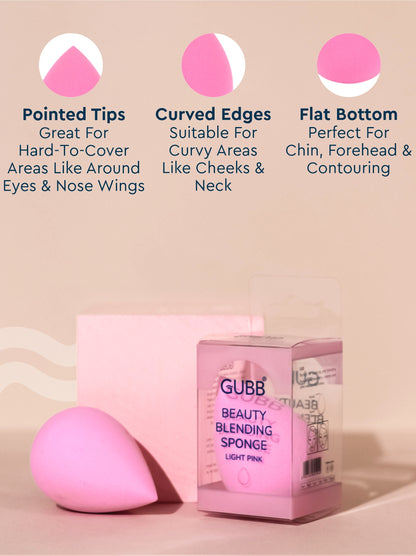 GUBB BEAUTY BLENDING SPONGE LIGHT PINK