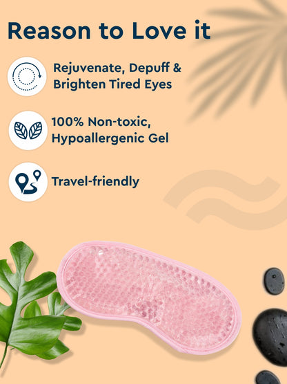 GUBB SMOOTHING GEL MASK WITH PRINTED PVC POUCH(PINK