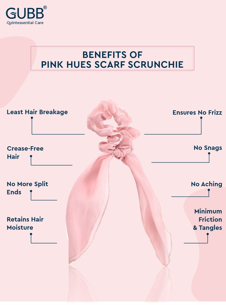 Pink Hues Scarf Scrunchie