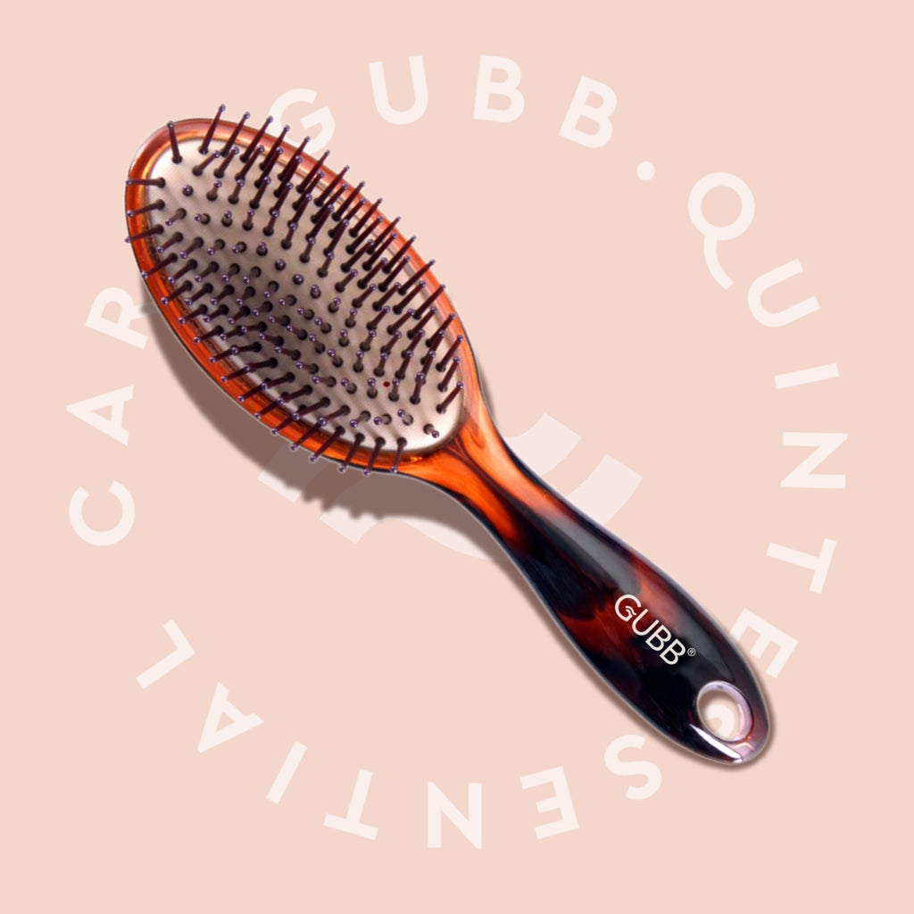 SHELL RANGE OVAL CUSHIONED BRUSH (LARGE)