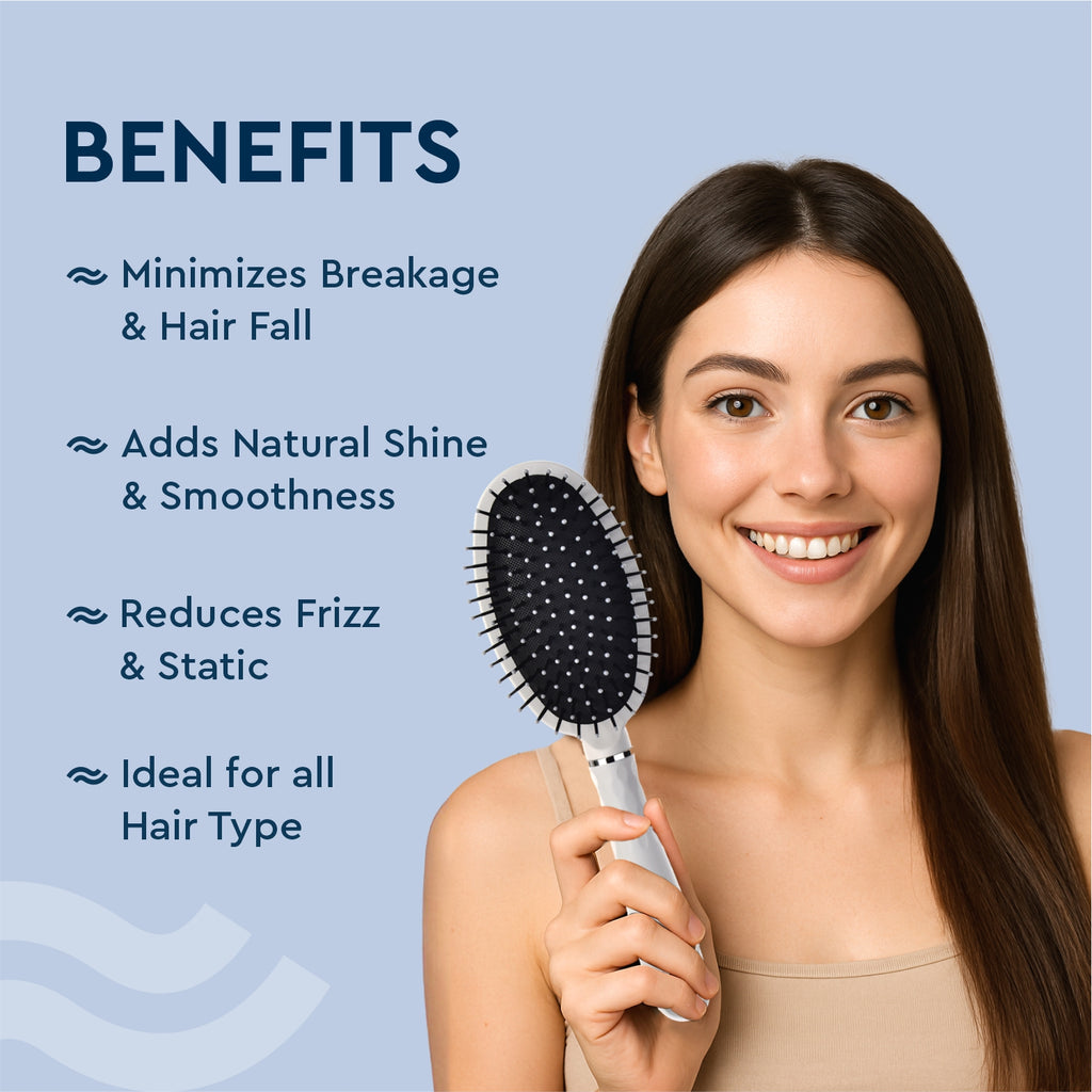 Serenity Hues Oval Cushion Hair Brush