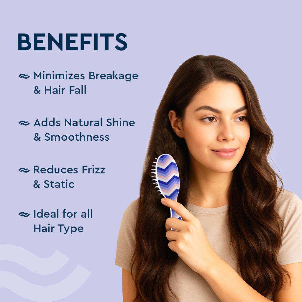 Scottish Oval Cushion Mini Hair Brush