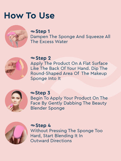GUBB BEAUTY BLENDING SPONGE LIGHT PINK