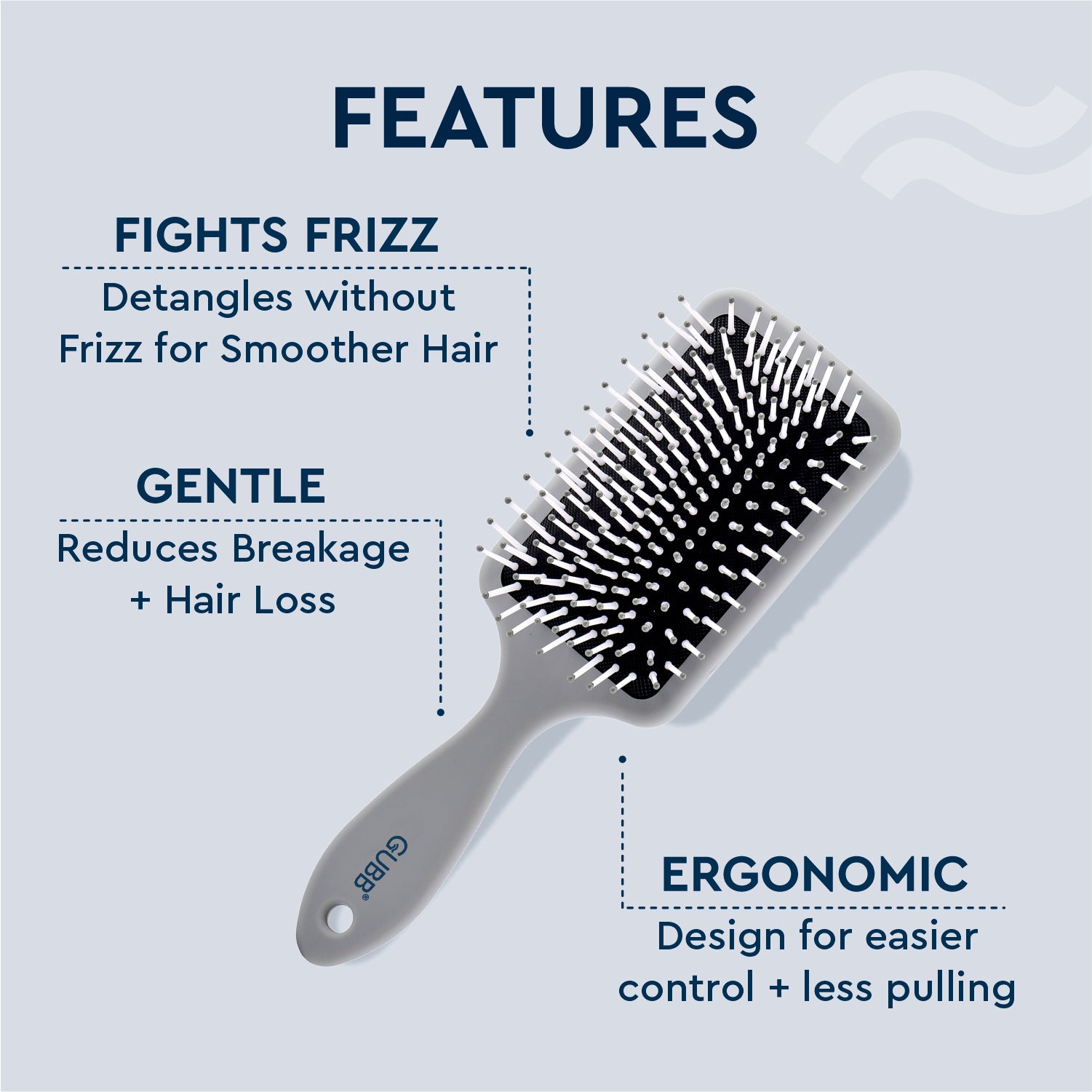 Serenity Hues Paddle Hair Brush