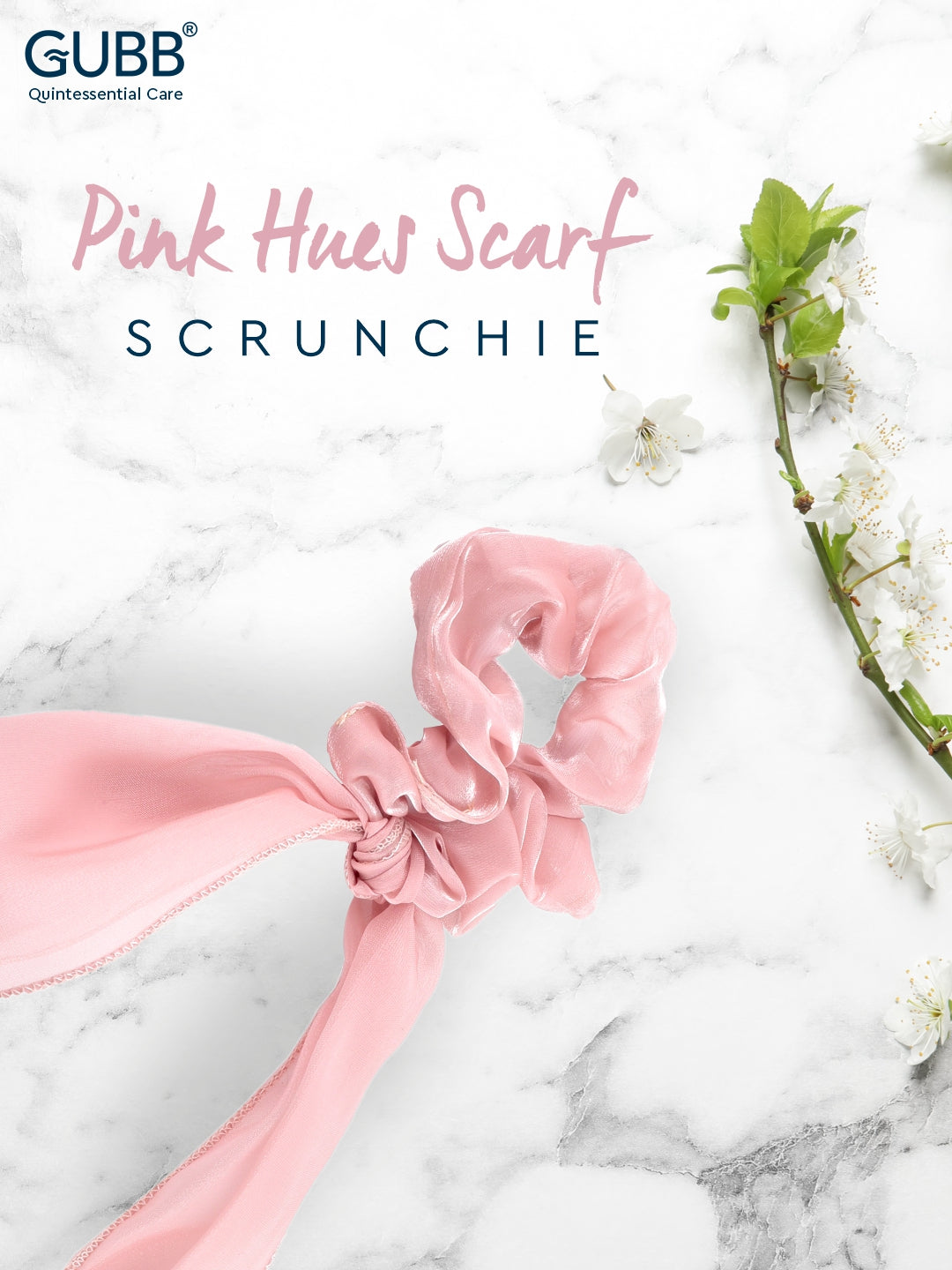 Pink Hues Scarf Scrunchie