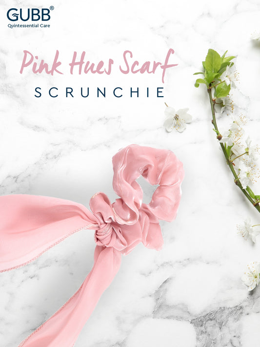 Pink Hues Scarf Scrunchie