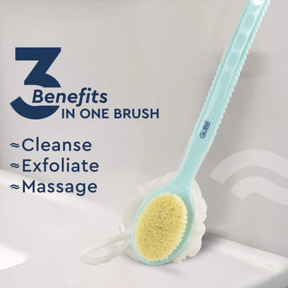 GUBB 2 IN 1 BATH BRUSH WITH LONG HANDLE