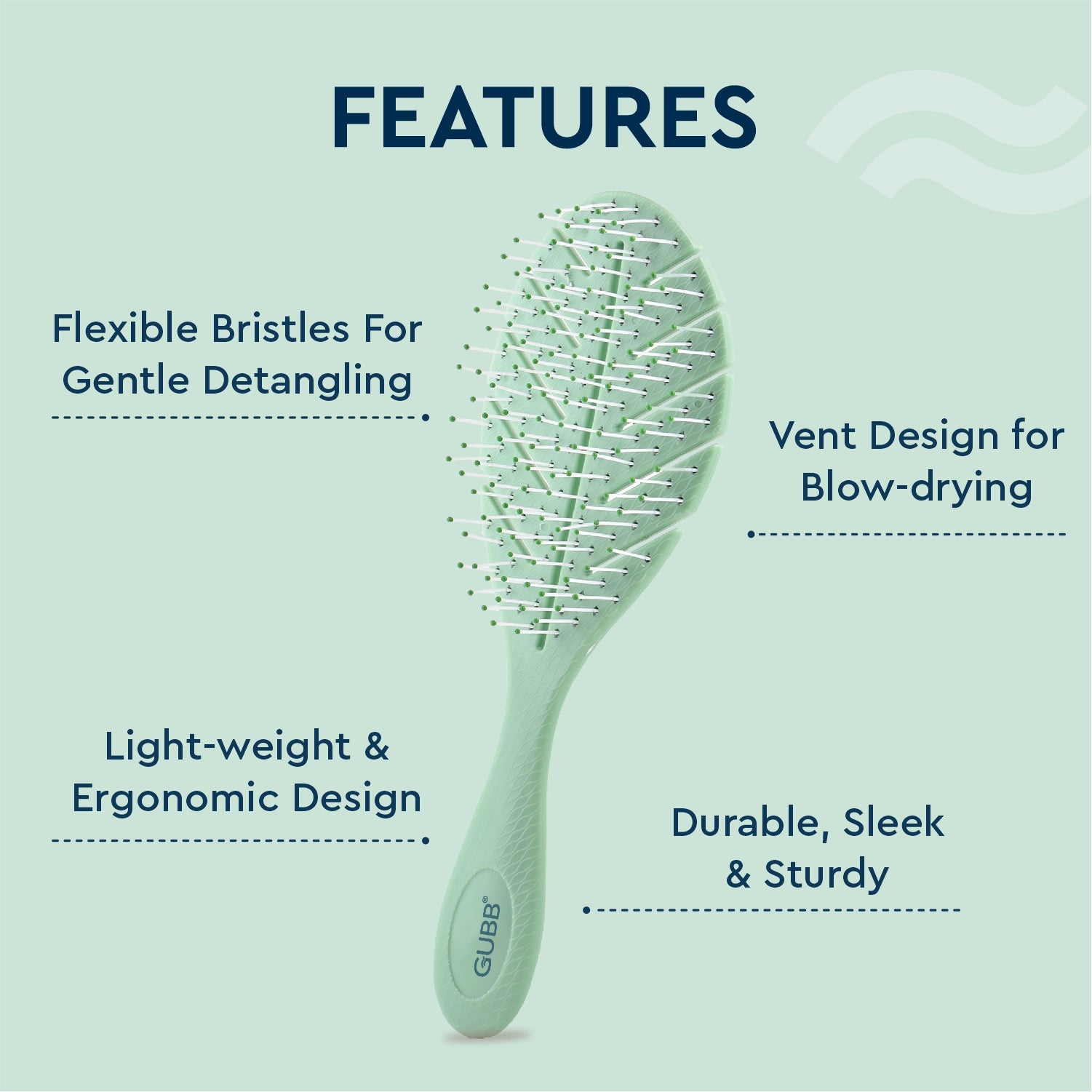 French Hues Vent Leaf Hair Brush