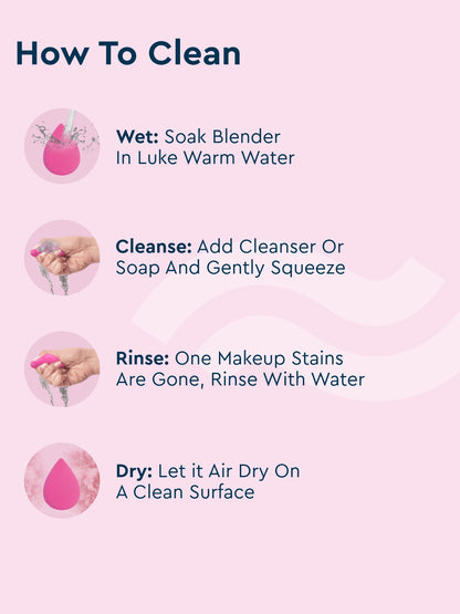 GUBB BEAUTY BLENDING SPONGE LIGHT PINK