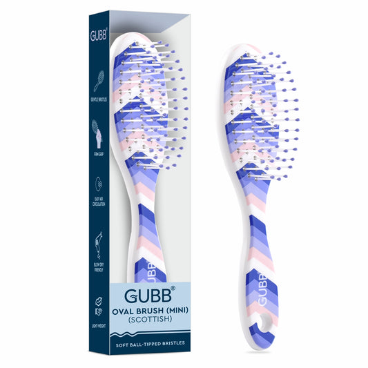 Scottish Oval Cushion Mini Hair Brush