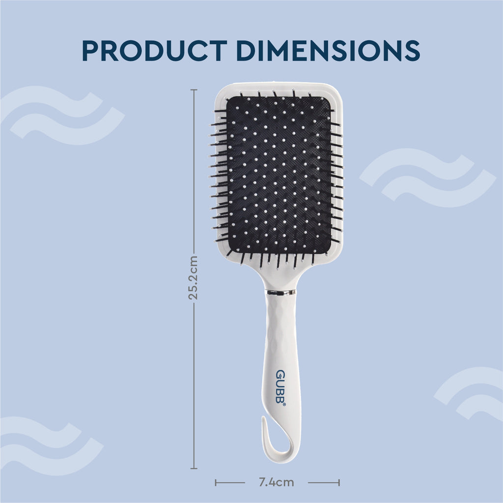 Serenity Hues Paddle Hair Brush With Hook
