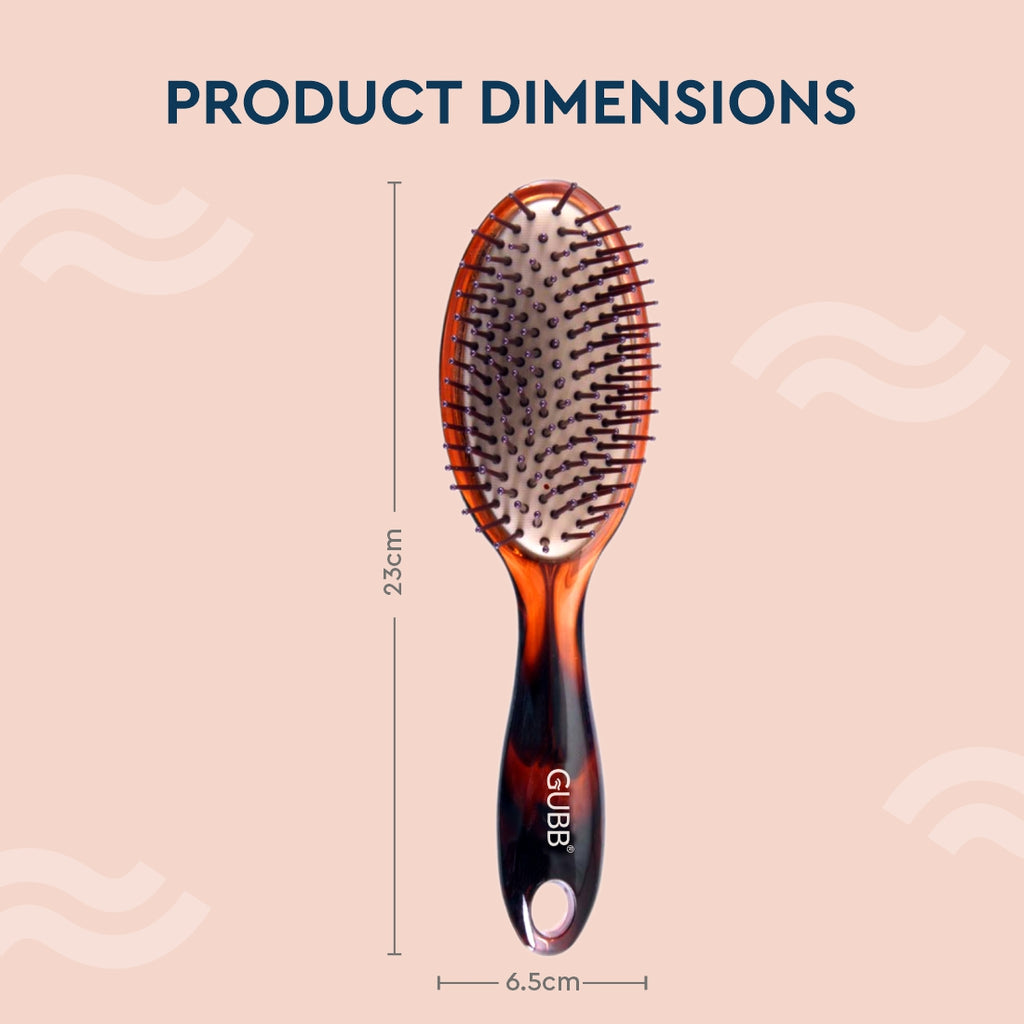 SHELL RANGE OVAL CUSHIONED BRUSH (LARGE)