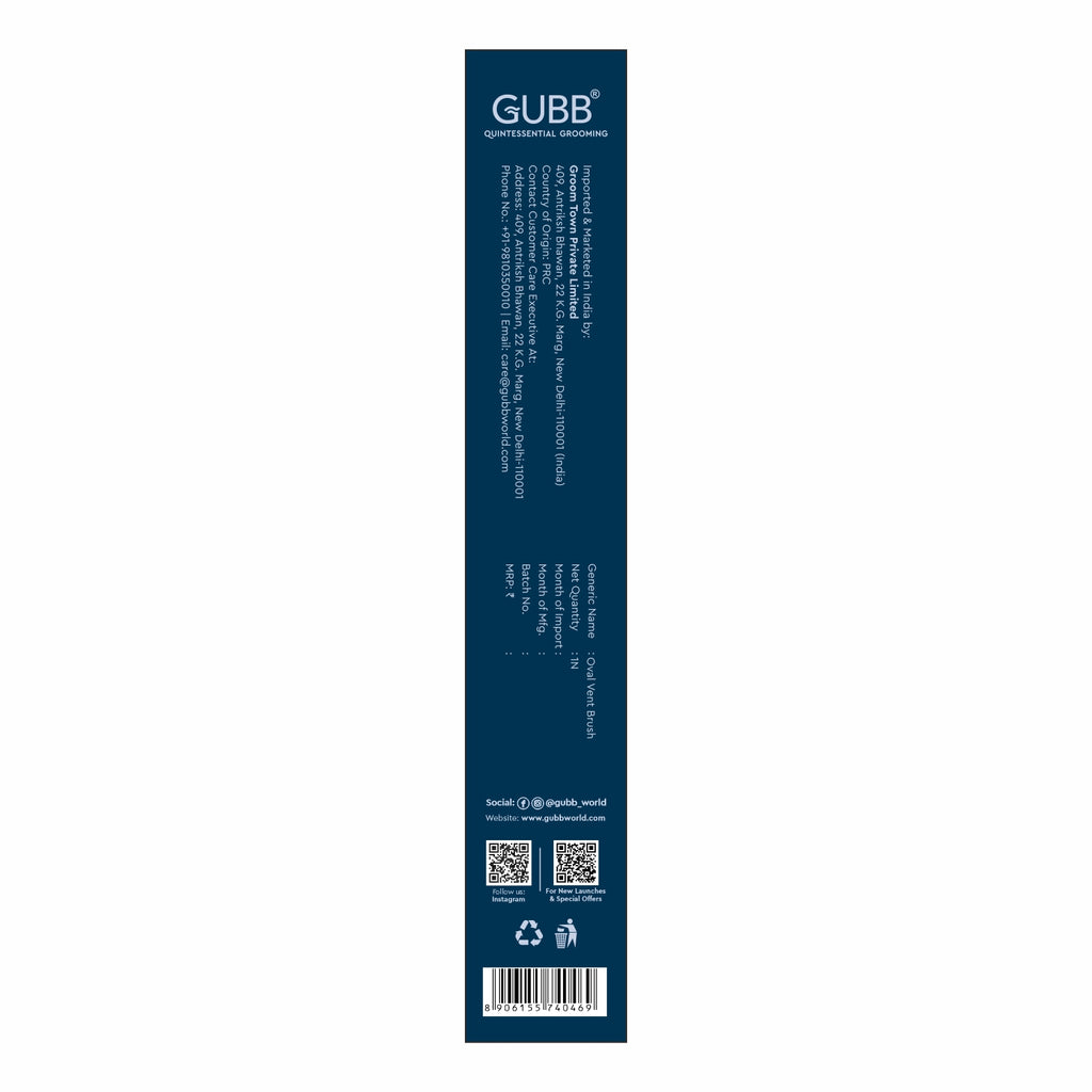 French Hues Vents Oval Hair Brush