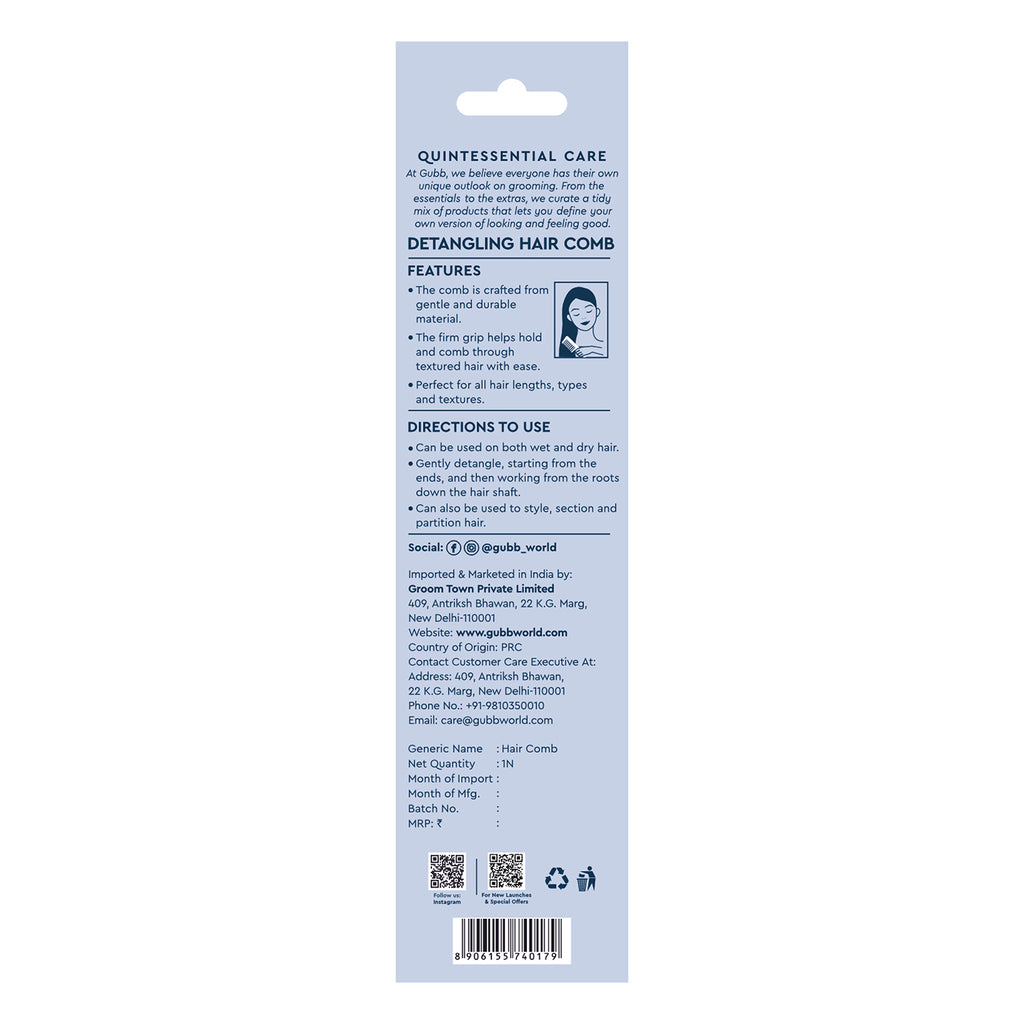 Santorini Hues Detangling Hair Comb