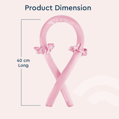 Heat-Free Hair Curler - Voluminous & Long Lasting Curls | 1 Hair Ribbon & 2 Scrunchies