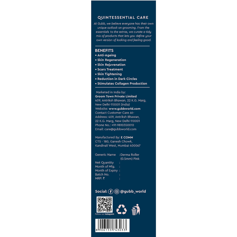 DERMA ROLLER TRANSPARENT PINK