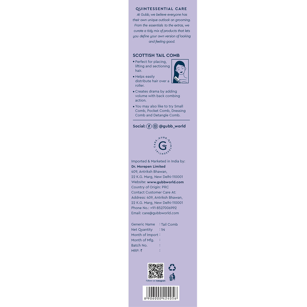 Scottish Tail Hair Comb