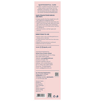 Hair Straightner Pink ( GB-650 )