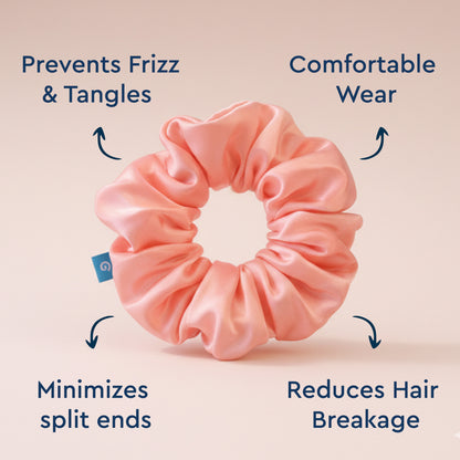 SATIN SCRUNCHIE (ROSE GOLD)