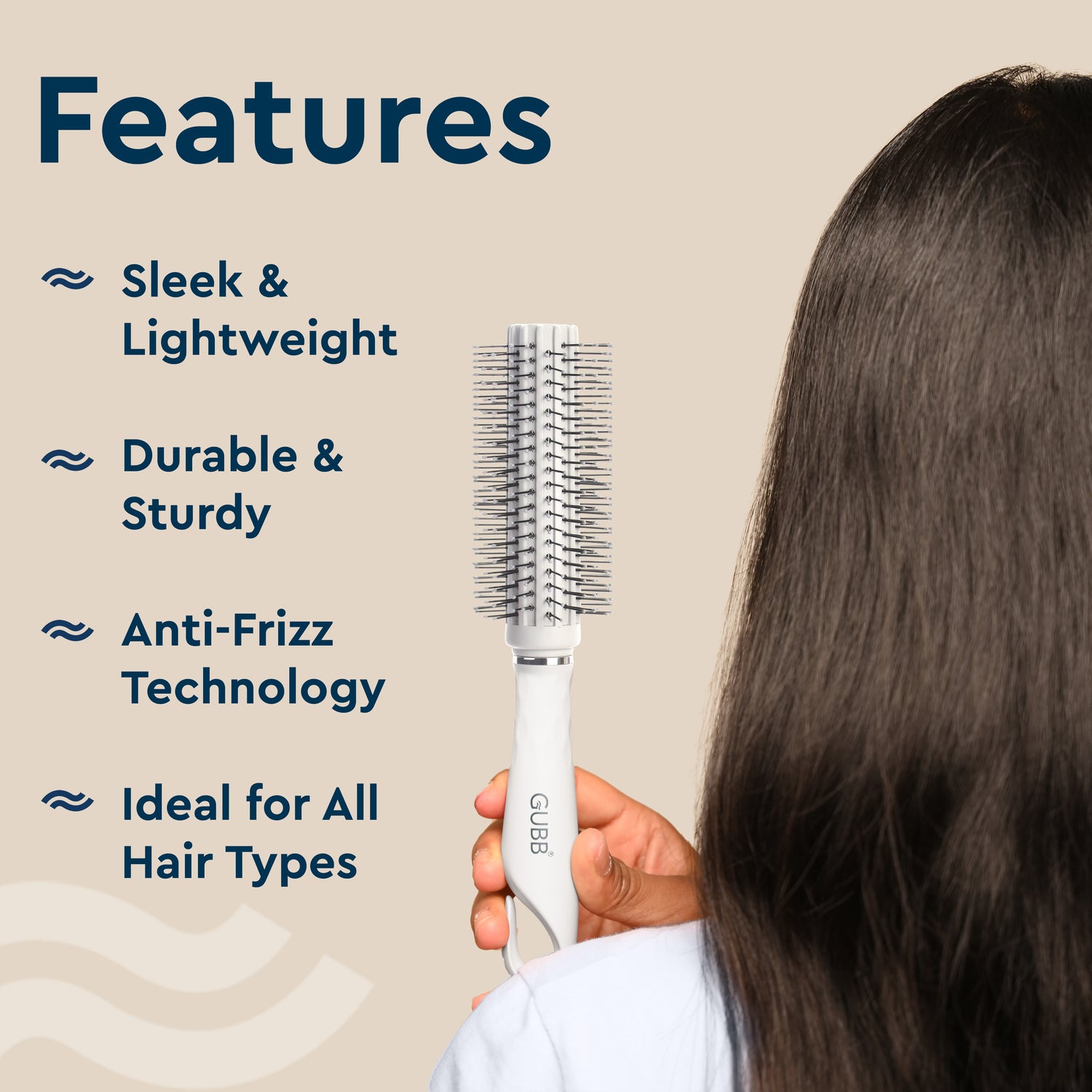 Serenity Hues Round Hair Brush