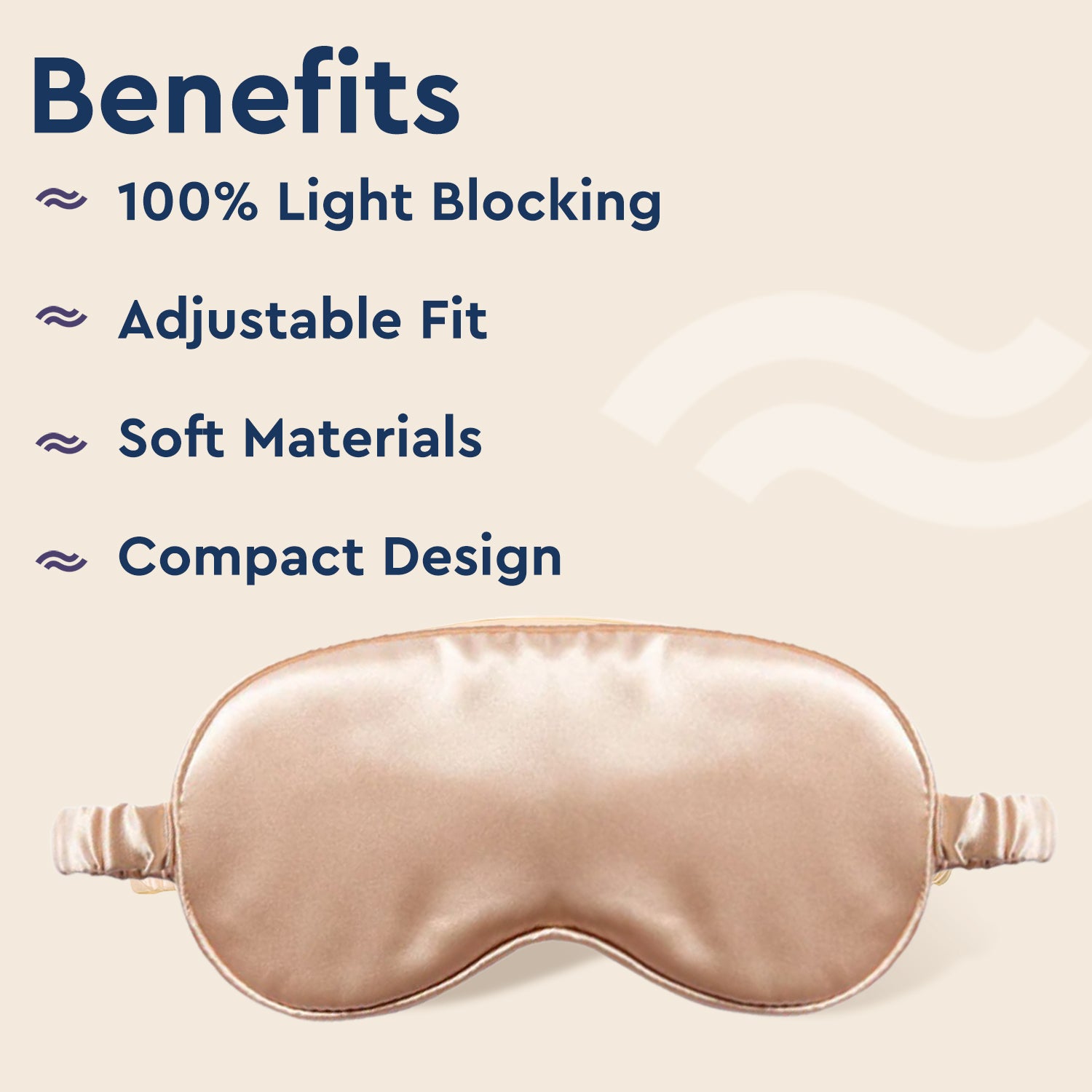 Satin Eye Mask Gold