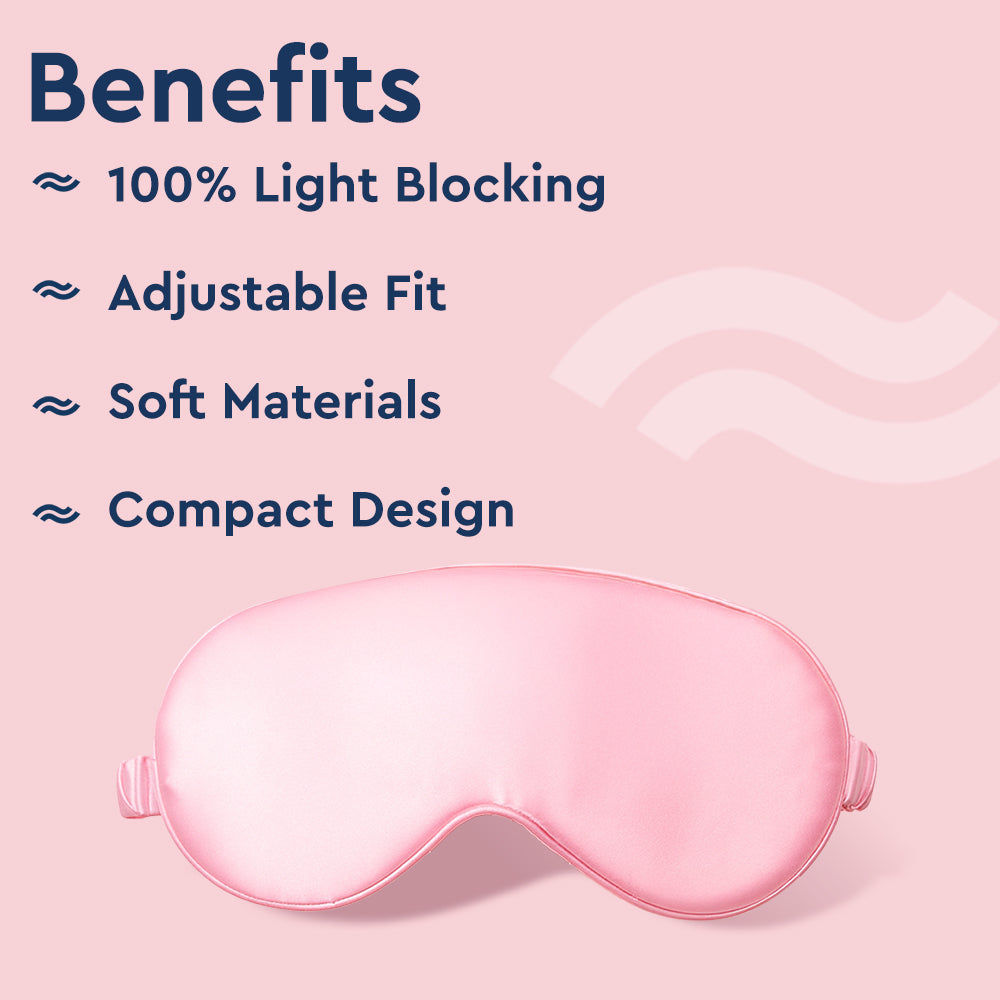 PINK SATIN EYE MASK