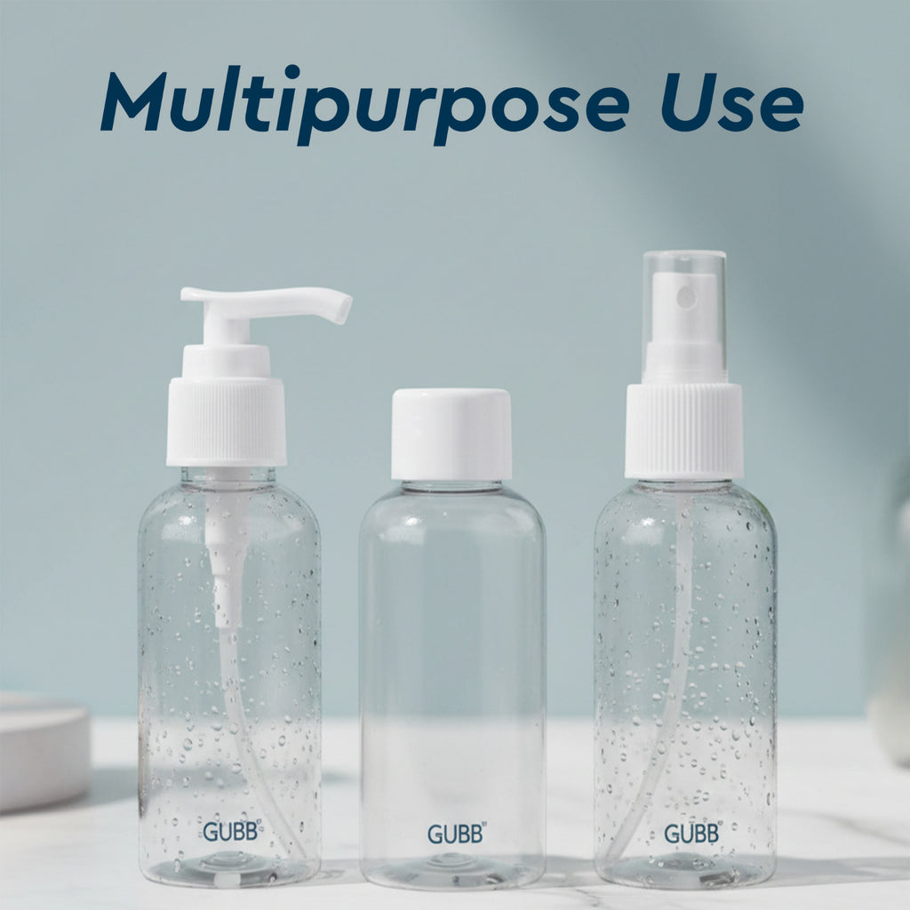 TRAVEL BOTTLES SET OF 3