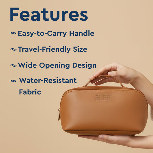 Makeup Organiser Bag Brown