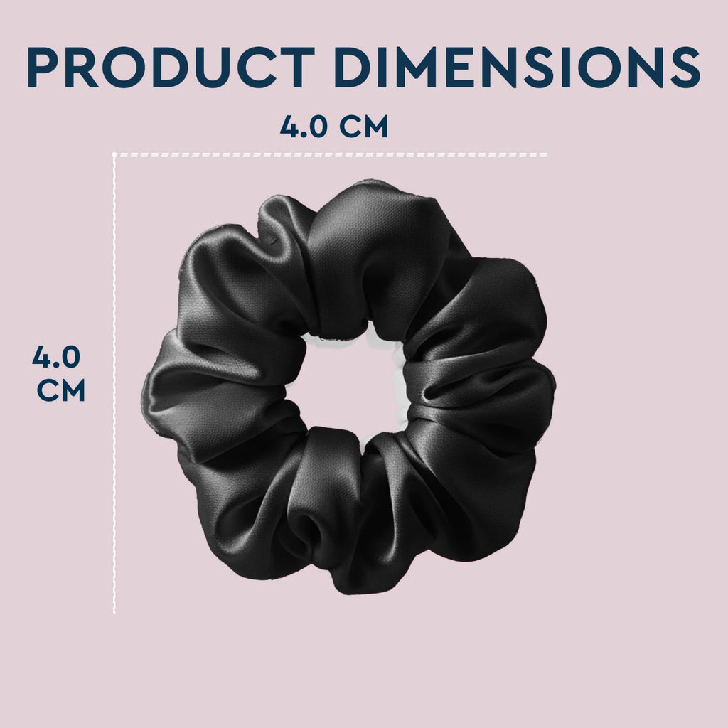Black Satin Scrunchie