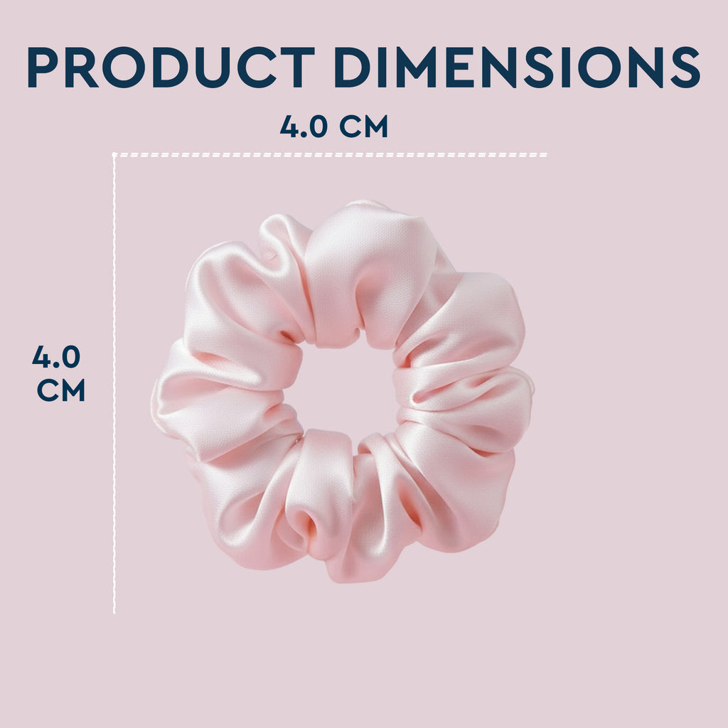 Light Pink Satin Scrunchie
