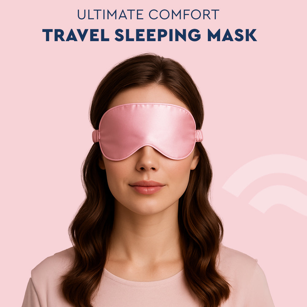 PINK SATIN EYE MASK