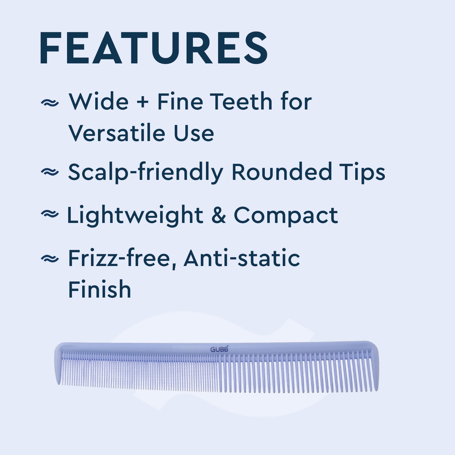 Santorini Hues Styling Hair Comb (Large)