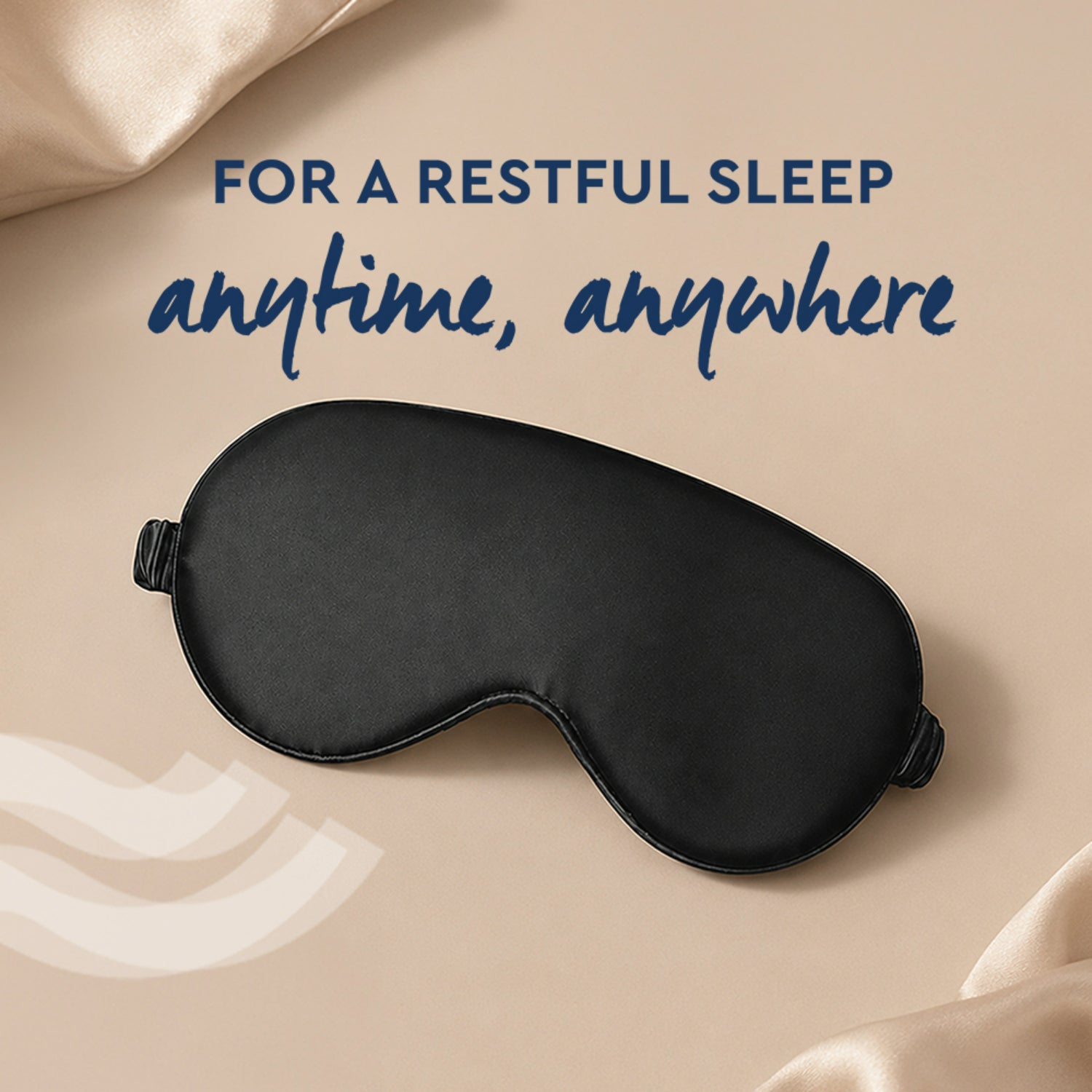 Satin Eye Mask Black
